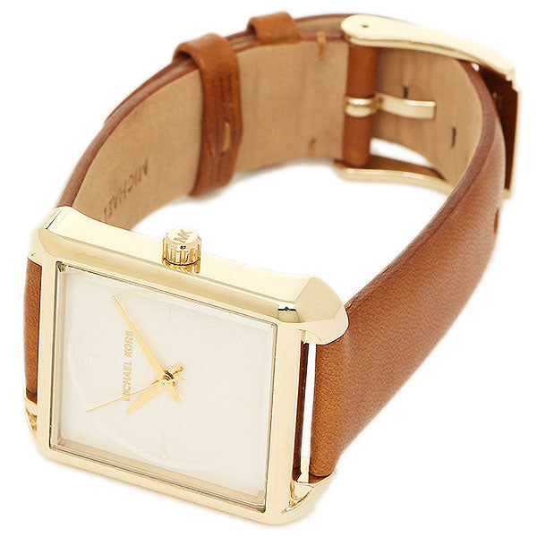 Michael Kors Lake White Dial Brown Leather Strap Watch For Women - MK2584 Buy Now By Michael Kors