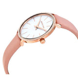 Michael Kors Pyper Analog White Dial Pink Leather Strap Watch For Women - MK2803 Buy Now By Michael Kors