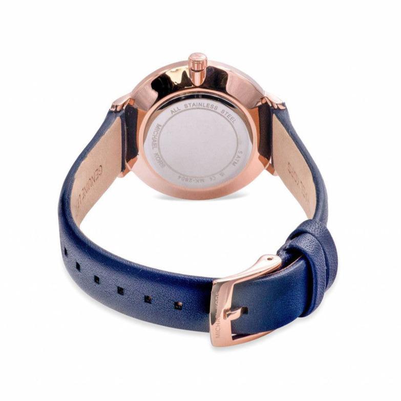 Michael Kors Pyper Analog White Dial Black Leather Strap Watch For Women - MK2804 Buy Now By Michael Kors