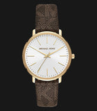 Michael Kors Pyper Quartz Silver Dial Brown Leather Strap Watch For Women - MK2857 Buy Now By Michael Kors