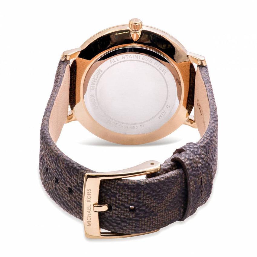 Michael Kors Pyper Quartz Silver Dial Brown Leather Strap Watch For Women - MK2857 Buy Now By Michael Kors