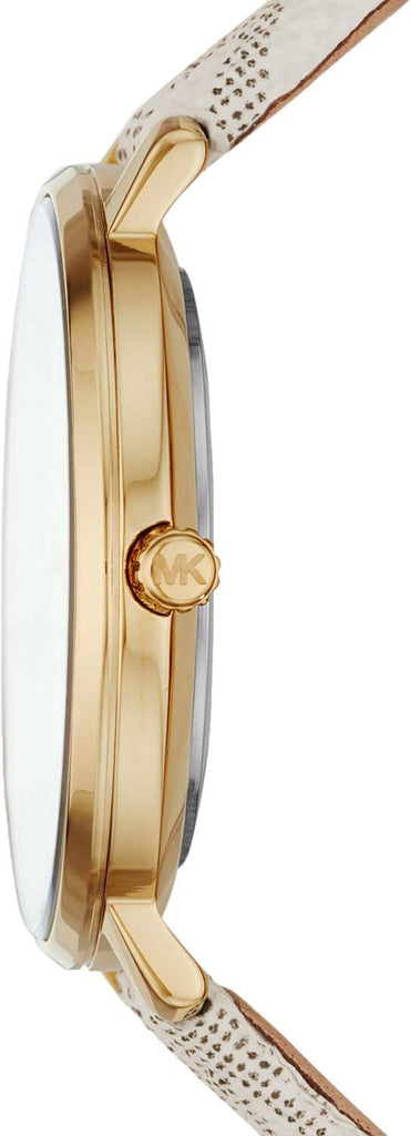 Michael Kors Pyper Quartz Silver Dial White Leather Strap Watch For Women - MK2858 Buy Now By Michael Kors