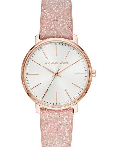 Michael Kors Pyper Quartz White Dial Pink Leather Strap Watch For Women - MK2859 Buy Now By Michael Kors
