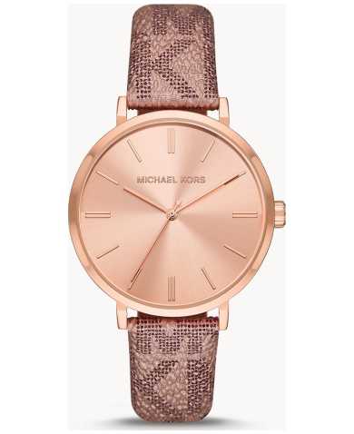 Michael Kors Addyson Quartz Rose Gold Dial Pink Leather Strap Watch for Women - MK2953 Buy Now By Michael Kors