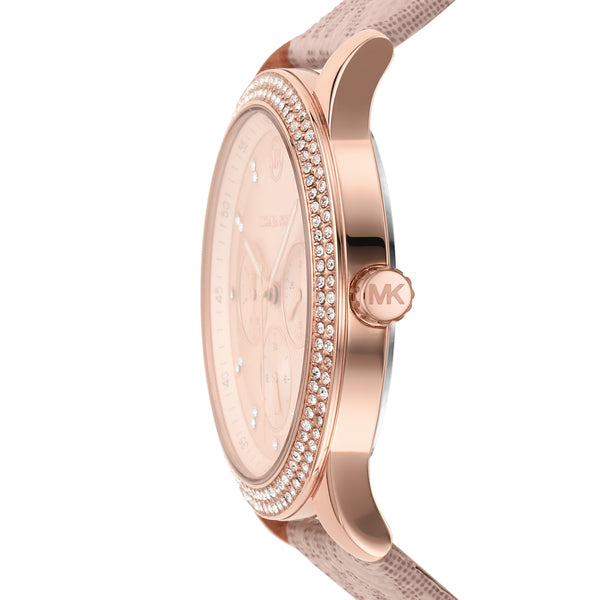 Michael Kors Tibby Multifunction Rose Gold Dial Pink Leather Strap Watch For Women - MK2955 Buy Now By Michael Kors