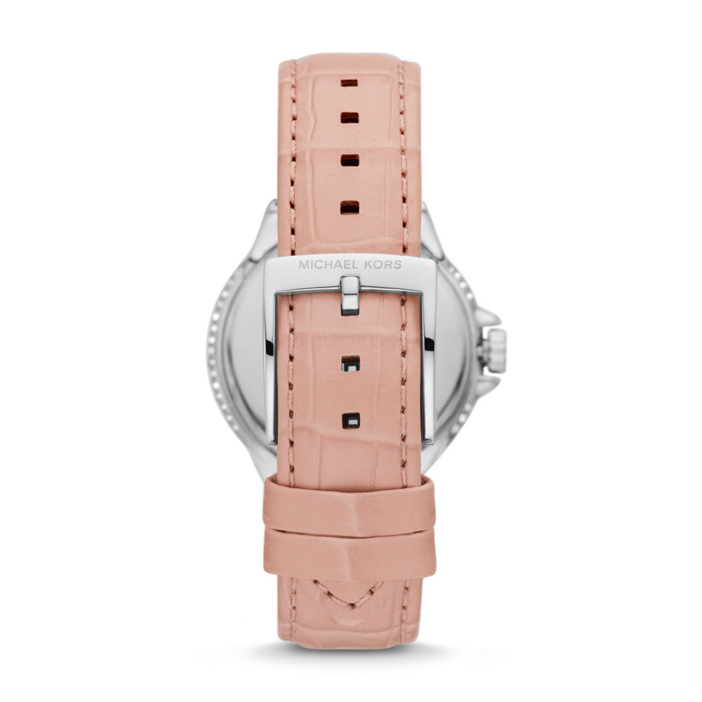 Michael Kors Camille Three-Hand Crystals White Dial Pink Leather Strap Watch for Women - MK2963 Buy Now By Michael Kors