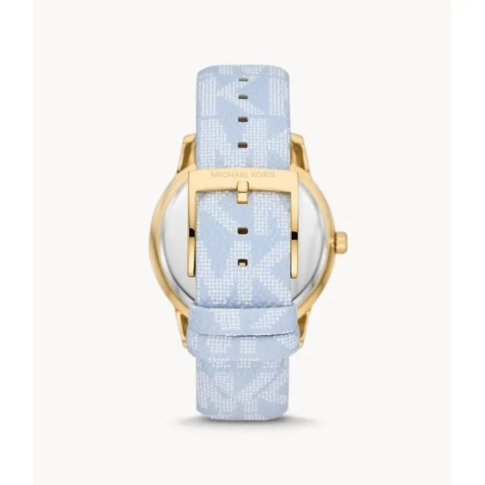 Michael Kors Tibby Multifunction White Dial Blue Leather Strap Watch For Women - MK2965 Buy Now By Michael Kors