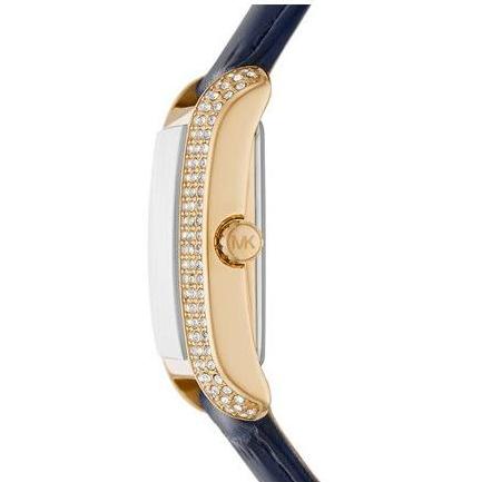 Michael Kors Emery Quartz Diamond Silver Dial Blue Leather Strap Watch For Women - MK2982 Buy Now By Michael Kors
