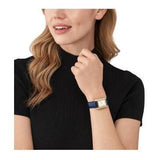 Michael Kors Emery Quartz Diamond Silver Dial Blue Leather Strap Watch For Women - MK2982 Buy Now By Michael Kors