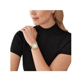 Michael Kors Harlowe Analog White Dial Black Leather Strap Watch For Women - MK2988 Buy Now By Michael Kors