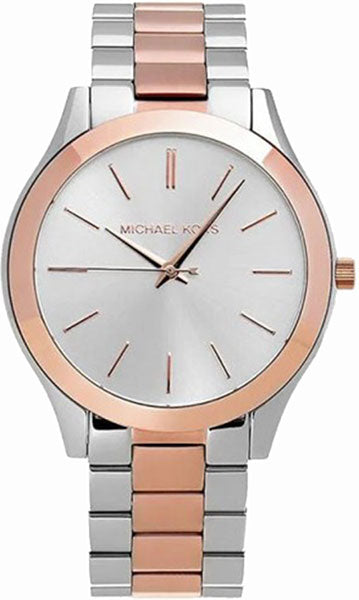 Michael Kors Slim Runway White Dial Two Tone Steel Strap Watch for Women - MK3204 Buy Now By Michael Kors