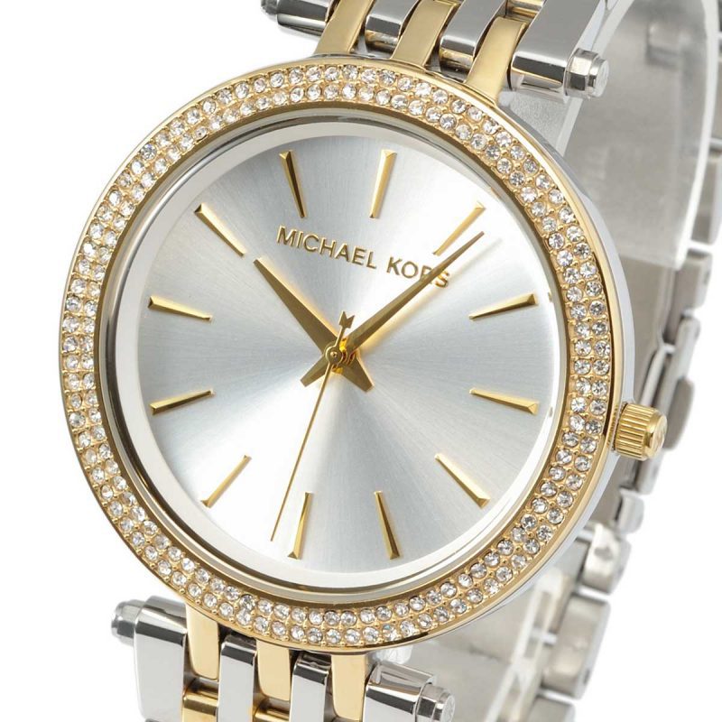 Michael Kors Darci Silver Dial Two Tone Stainless Steel Strap Watch for Women - MK3215 Buy Now By Michael Kors
