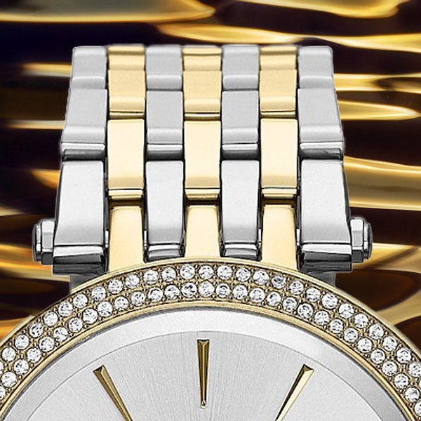 Michael Kors Darci Silver Dial Two Tone Stainless Steel Strap Watch for Women - MK3215 Buy Now By Michael Kors