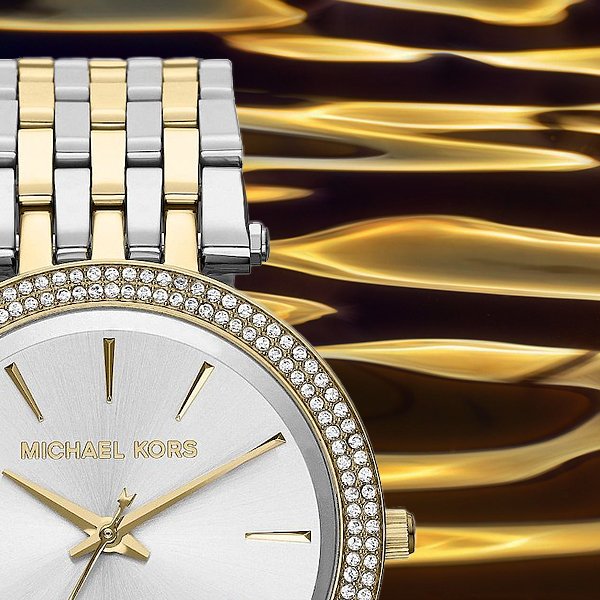 Michael Kors Darci Silver Dial Two Tone Stainless Steel Strap Watch for Women - MK3215 Buy Now By Michael Kors