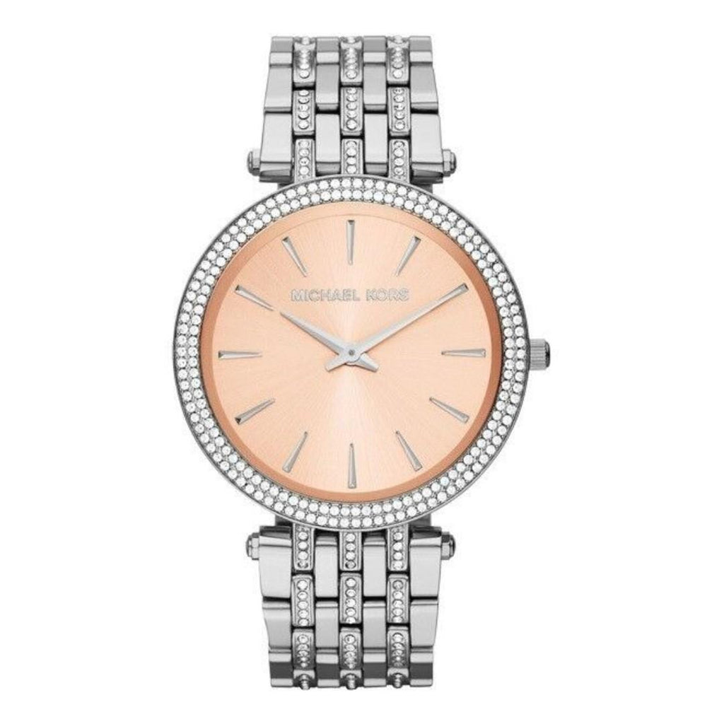 Michael Kors Darci Orange Dial Silver Stainless Steel Strap Watch for Women - MK3218 Buy Now By Michael Kors