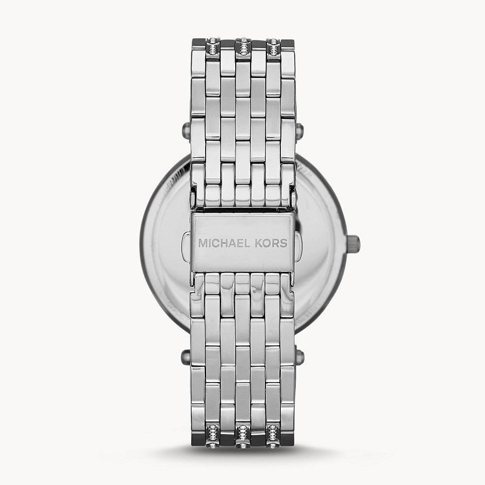 Michael Kors Darci Orange Dial Silver Stainless Steel Strap Watch for Women - MK3218 Buy Now By Michael Kors