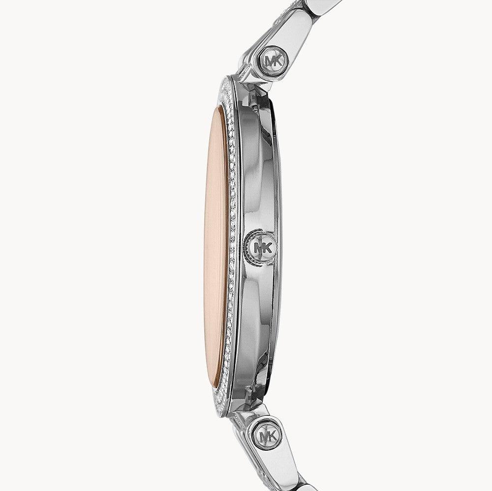 Michael Kors Darci Orange Dial Silver Stainless Steel Strap Watch for Women - MK3218 Buy Now By Michael Kors