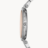 Michael Kors Darci Orange Dial Silver Stainless Steel Strap Watch for Women - MK3218 Buy Now By Michael Kors