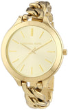 Michael Kors Runway Gold Dial Gold Steel Strap Watch for Women - MK3222 Buy Now By Michael Kors