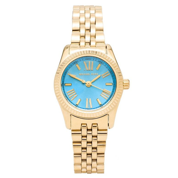 Michael Kors Lexington Quartz Blue Dial Gold Steel Strap Watch For Women - MK3271 Buy Now By Michael Kors