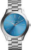 Michael Kors Runway Blue Dial Silver Steel Strap Watch for Women - MK3292 Buy Now By Michael Kors