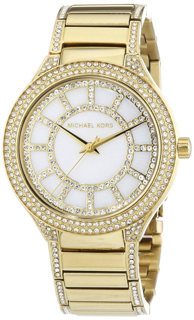Michael Kors Kerry Mother of Pearl Dial Gold Steel Strap Watch for Women - MK3312 Buy Now By Michael Kors