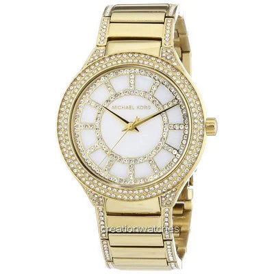 Michael Kors Kerry Mother of Pearl Dial Gold Steel Strap Watch for Women - MK3312 Buy Now By Michael Kors