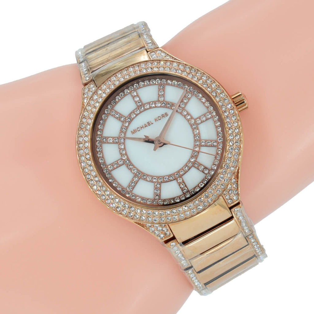 Michael Kors Kerry Mother of Pearl Dial Rose Gold Steel Strap Watch for Women - MK3313 Buy Now By Michael Kors