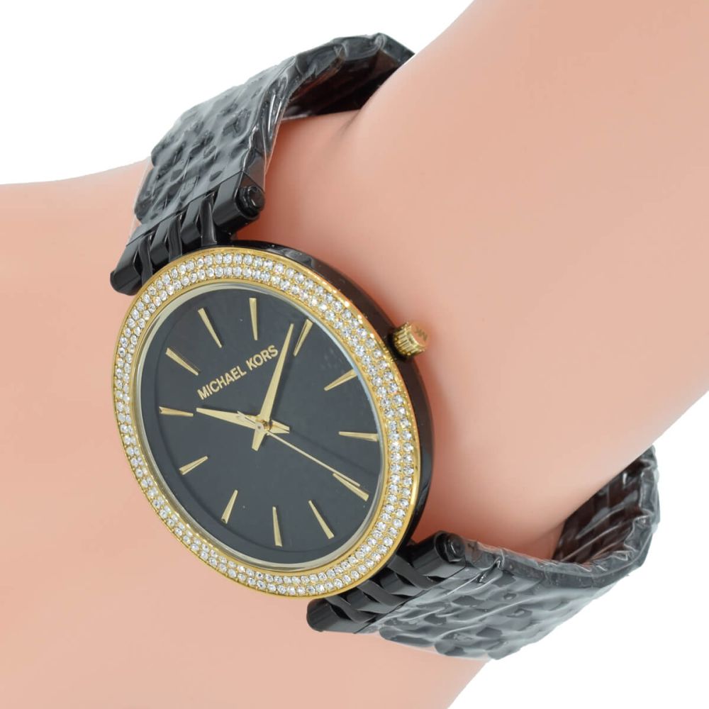 Michael Kors Darci Black Dial Black Steel Strap Watch for Women - MK3322 Buy Now By Michael Kors