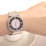 Michael Kors Catlin Black Dial Rose Gold Steel Strap Watch for Women - MK3339 Buy Now By Michael Kors