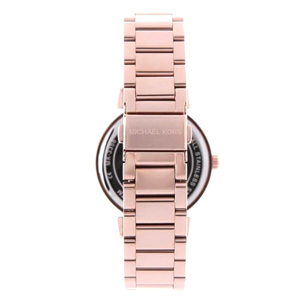Michael Kors Catlin Black Dial Rose Gold Steel Strap Watch for Women - MK3339 Buy Now By Michael Kors