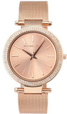 Michael Kors Darci Rose Gold Dial Rose Gold Mesh Bracelet Watch for Women - MK3369 Buy Now By Michael Kors