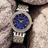 Michael Kors Darci Quartz Blue Dial Two Tone Steel Strap Watch For Women - MK3401 Buy Now By Michael Kors
