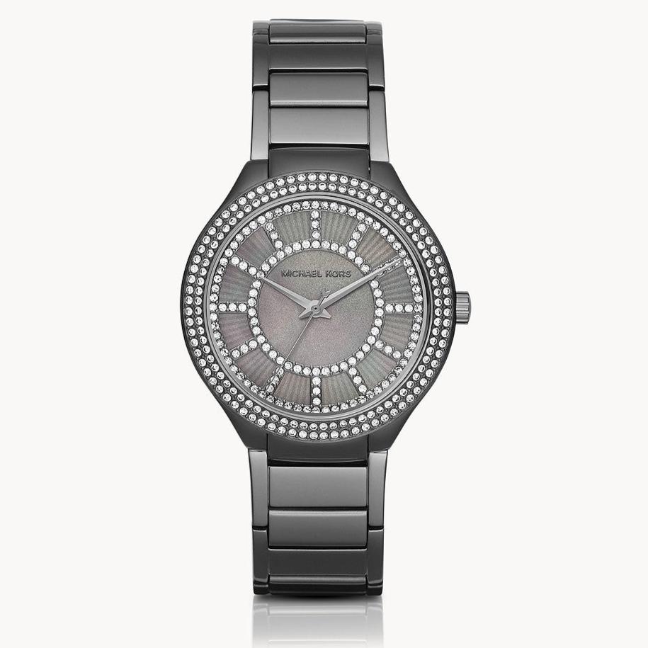 Michael Kors Kerry Gunmetal Dial Steel Strap Watch for Women - MK3410 Buy Now By Michael Kors