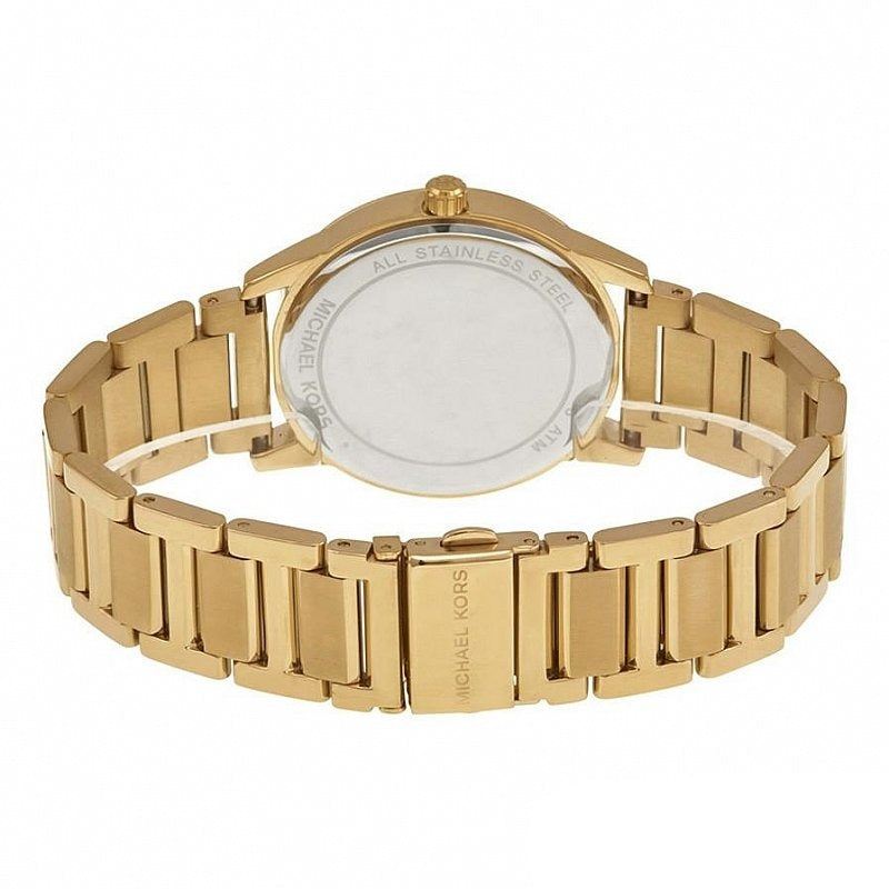 Michael Kors Hartman Quartz Gold Dial Gold Steel Strap Watch For Women - MK3490 Buy Now By Michael Kors