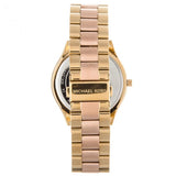 Michael Kors Slim Runway Pink Dial Two Tone Steel Strap Watch for Women - MK3493 Buy Now By Michael Kors