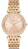 Michael Kors Darci Rose Gold Dial Rose Gold Steel Strap Watch for Women - MK3507 Buy Now By Michael Kors