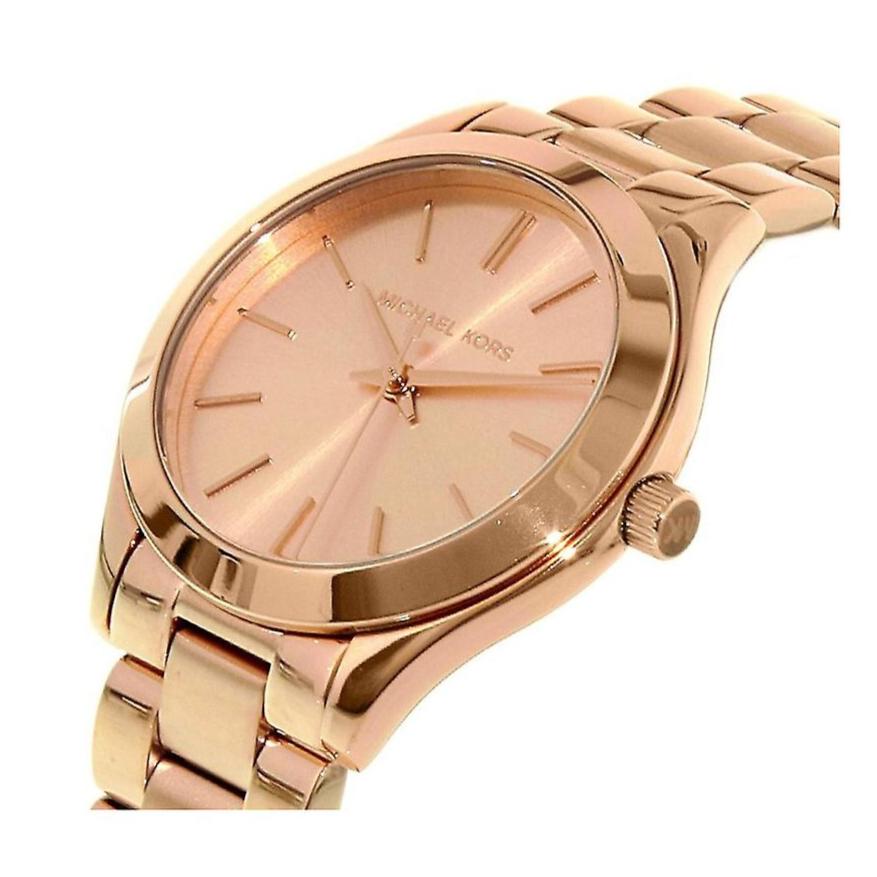 Michael Kors Slim Runway Rose Gold Dial Rose Gold Steel Strap Watch for Women - MK3513 Buy Now By Michael Kors