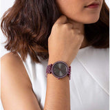 Michael Kors Darci Black Dial Purple Steel Strap Watch for Women - MK3554 Buy Now By Michael Kors