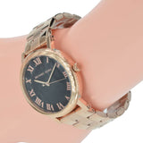 Michael Kors Noire Black Dial Rose Gold Steel Strap Watch for Women - MK3585 Buy Now By Michael Kors