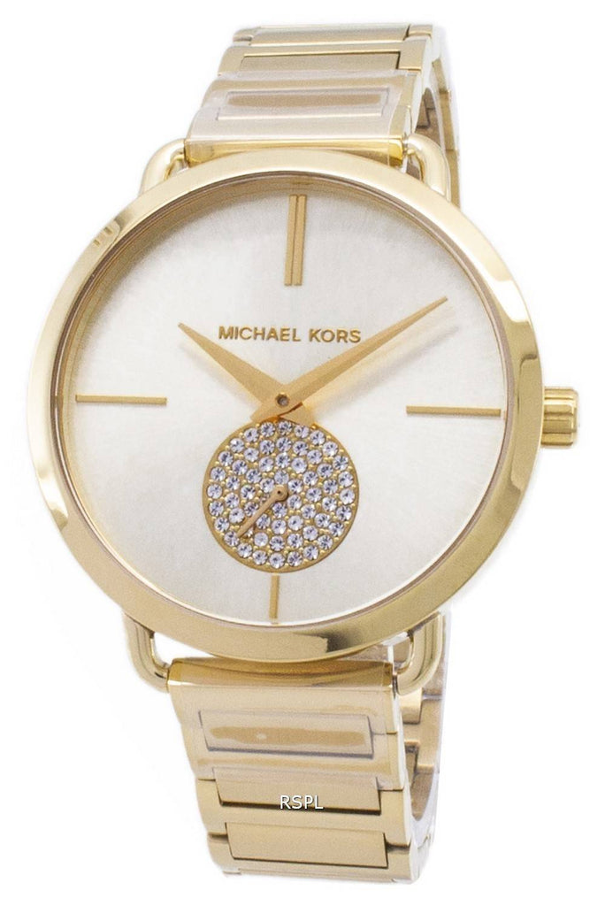 Michael Kors Portia Gold Dial Gold Steel Strap Watch for Women - MK3639 Buy Now By Michael Kors