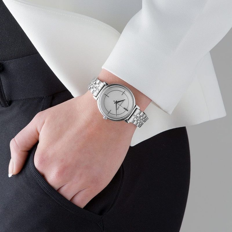 Michael Kors Cinthia White Mother of Pearl Dial Silver Steel Strap Watch for Women for Women - MK3641 Buy Now By Michael Kors