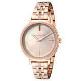 Michael Kors Cinthia Mother of Pearl Rose Gold Dial Rose Gold Steel Strap Watch for Women - MK3643 Buy Now By Michael Kors