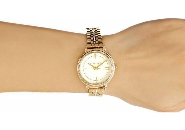 Michael Kors Cinthia Quartz Gold Dial Gold Steel Strap Watch For Women - MK3681 Buy Now By Michael Kors