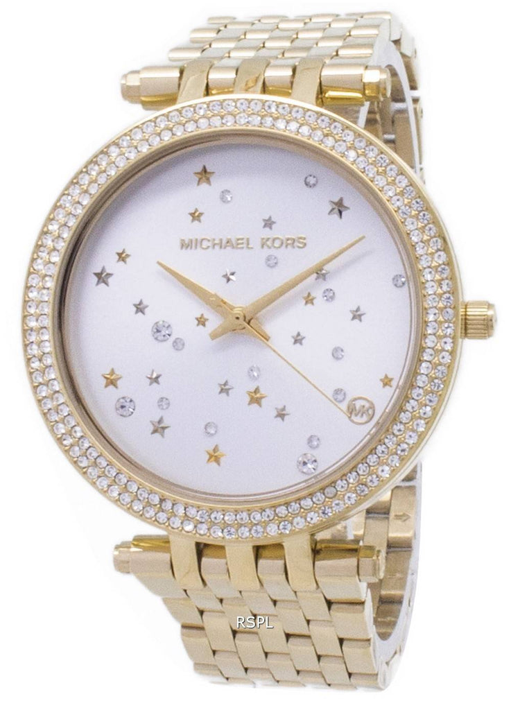 Michael Kors Darci White Dial Gold Steel Strap Watch for Women - MK3727 Buy Now By Michael Kors