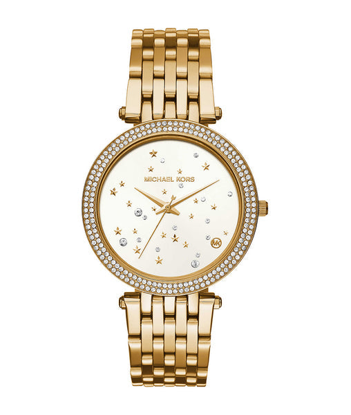 Michael Kors Darci White Dial Gold Steel Strap Watch for Women - MK3727 Buy Now By Michael Kors