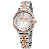 Michael Kors Cinthia Mother of Pearl Dial Two Tone Steel Strap Watch For Women - MK3831 Buy Now By Michael Kors
