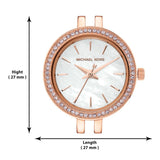 Michael Kors Darci Analog Mother of Pearl Dial Rose Gold Steel Strap Watch For Women - MK3832 Buy Now By Michael Kors