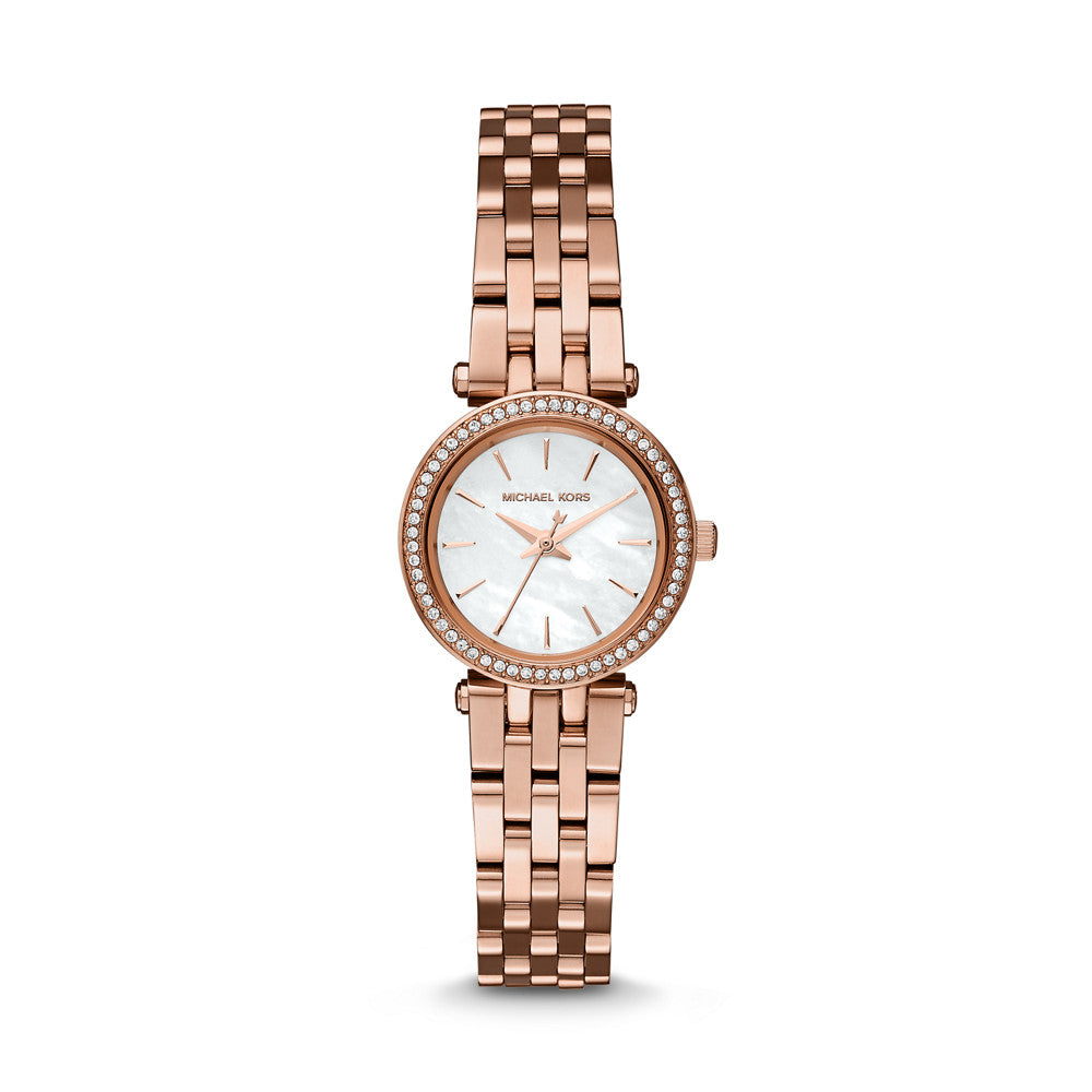 Michael Kors Darci Analog Mother of Pearl Dial Rose Gold Steel Strap Watch For Women - MK3832 Buy Now By Michael Kors