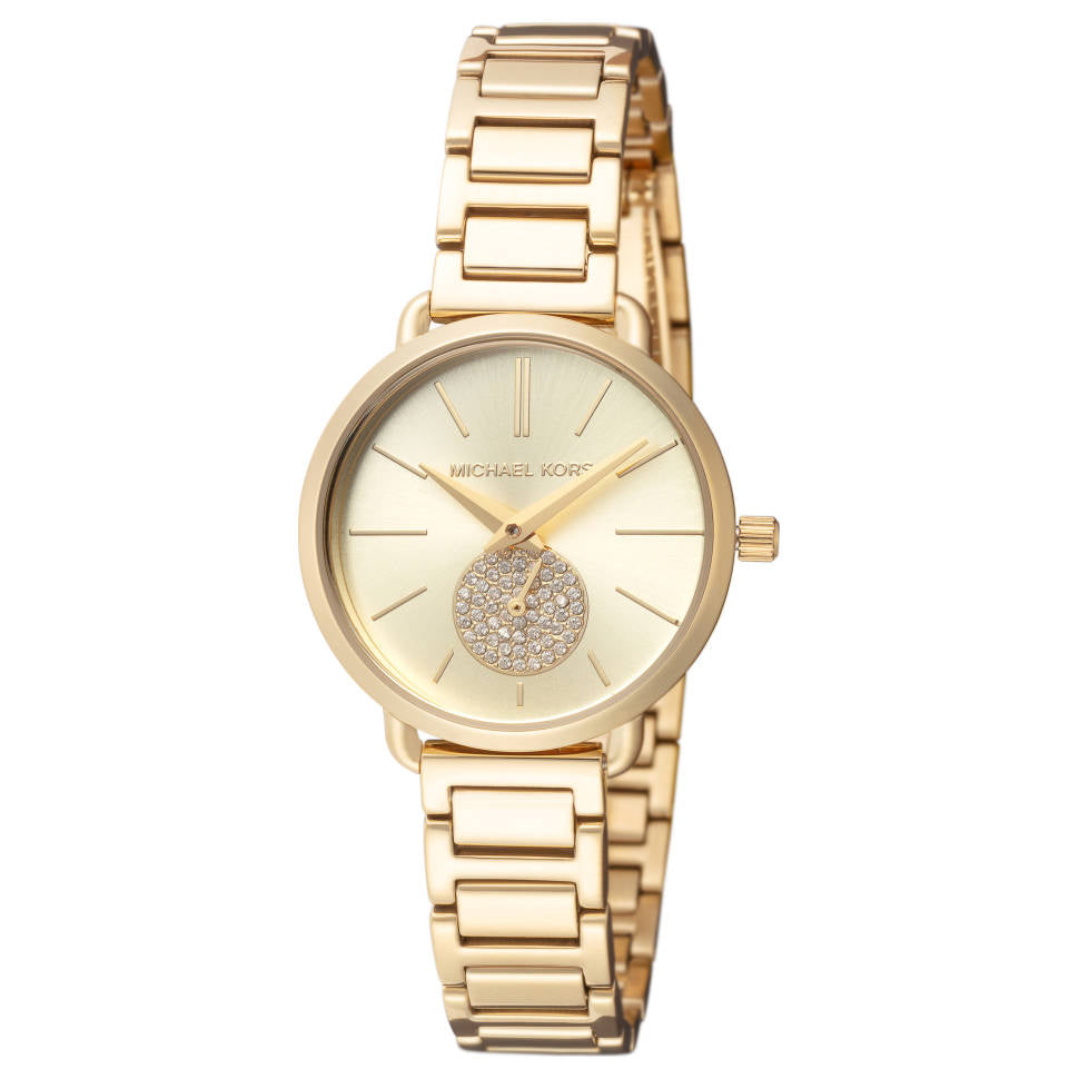 Michael Kors Portia Quartz Gold Dial Gold Steel Strap Watch For Women - MK3838 Buy Now By Michael Kors